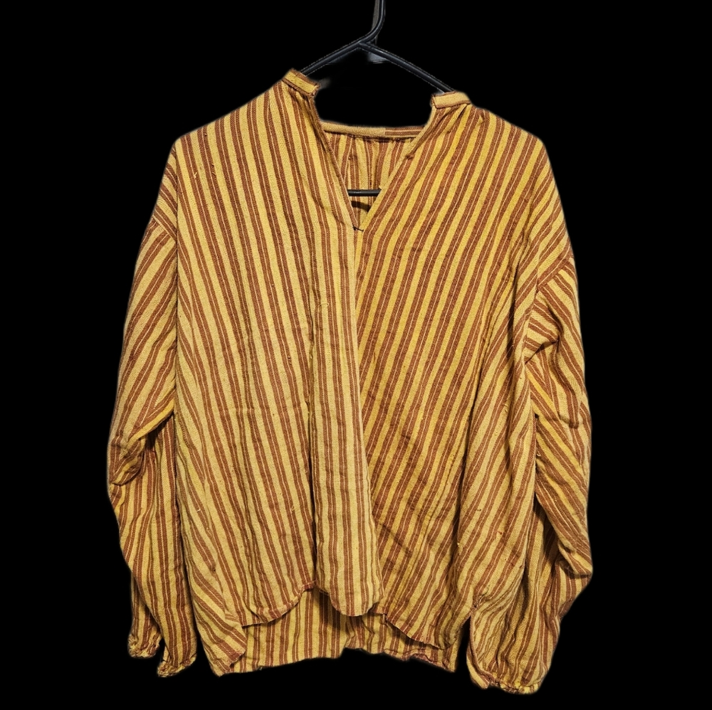 Mustard yellow canvas pullover